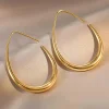 Metal Oval Earrings>MICAS Fashion