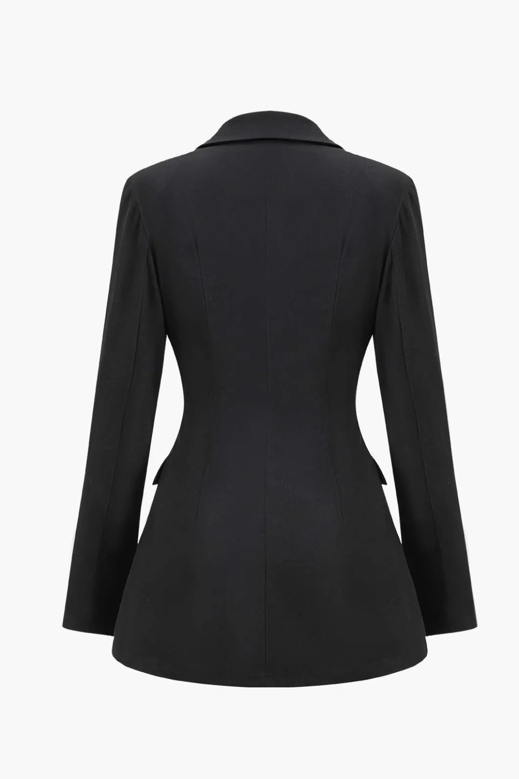 Metallic Button Asymmetrical Blazer>MICAS New