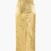 Metallic Textured Midi Skirt>MICAS Clearance
