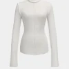 Mock Neck Long-Sleeve Top>MICAS New