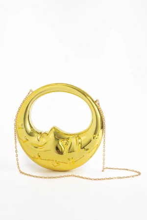 Moon Shape Chain Strap Tote Bag>MICAS Outlet