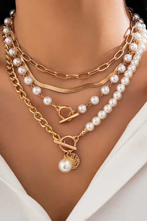 Multi-Layer Pearl Necklace>MICAS Online