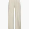 Notched Lapel Tie Back Vest And Straight Leg Suit Pants Set>MICAS Hot
