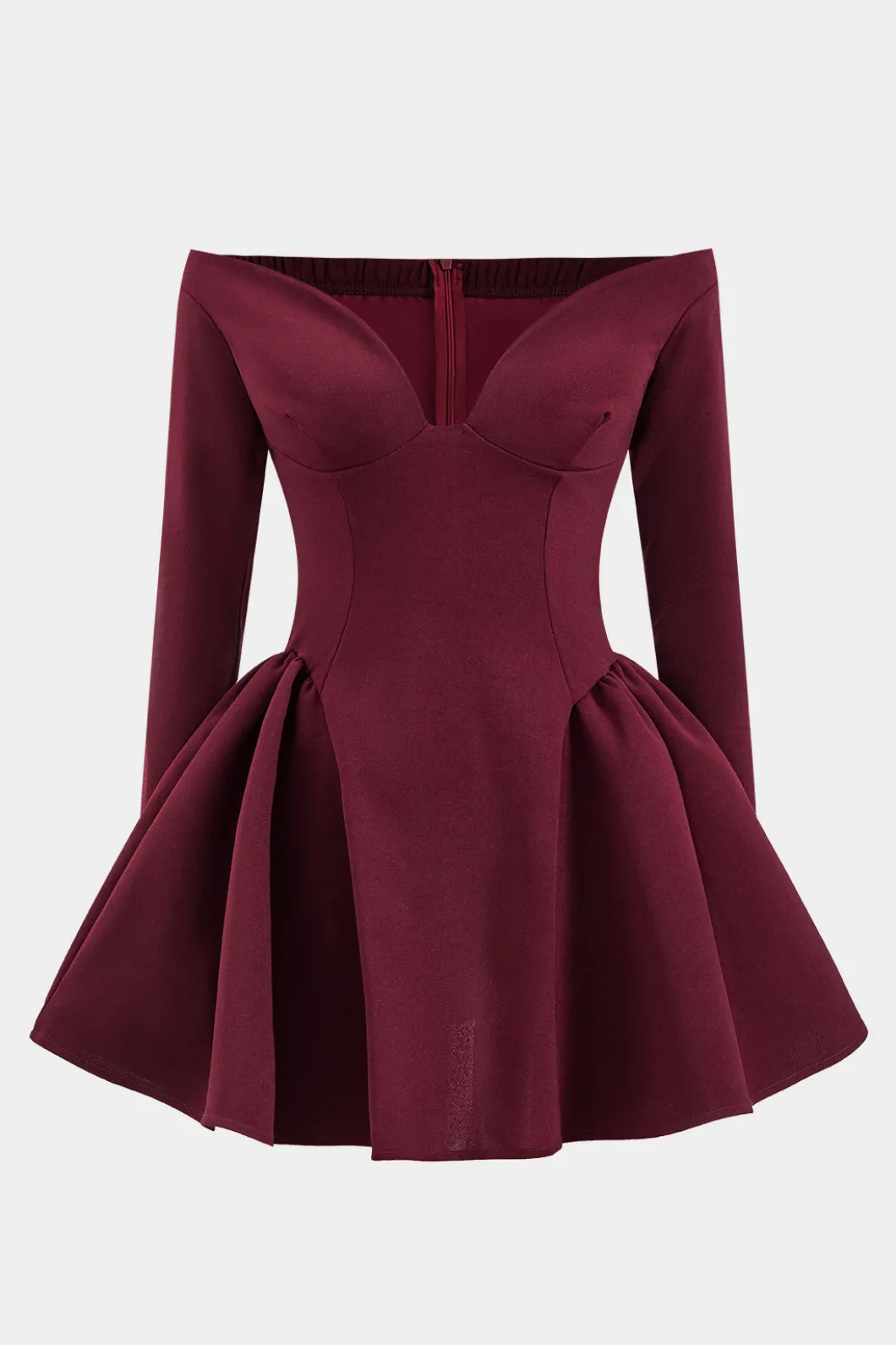 Off Shoulder Long Sleeve Mini Dress>MICAS Hot