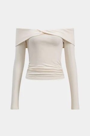 Off Shoulder Long-Sleeve Top>MICAS Sale