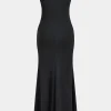 Off Shoulder Slit Sleeveless Maxi Dress>MICAS Outlet