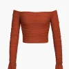 Off-The Shoulder Long-Sleeve Top>MICAS Outlet