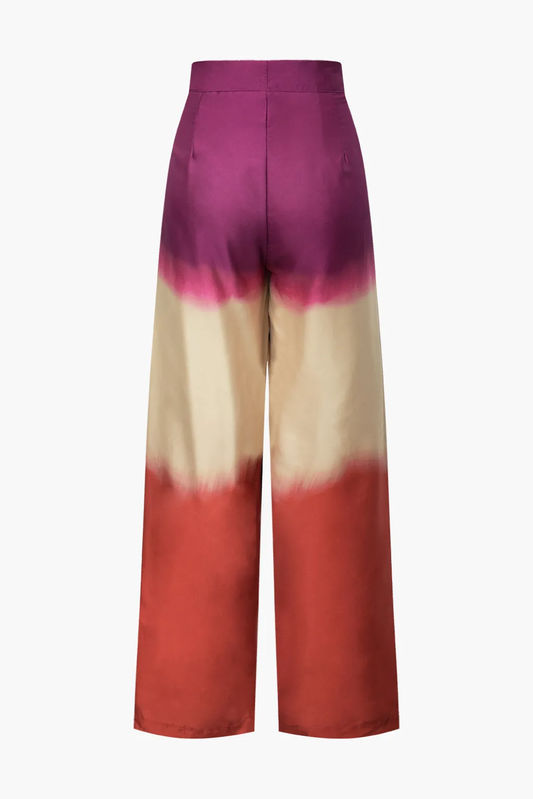 Ombre High Waisted Satin Straight Leg Pants>MICAS Online