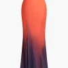 Ombre Mermaid Maxi Skirt>MICAS New