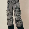 Ombre Multi Pocket Wide Leg Cargo Jeans>MICAS Discount