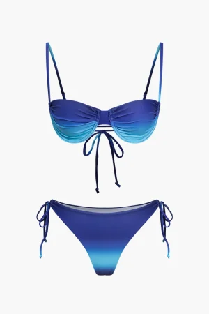 Ombre Print Tie-Up Bikini Set>MICAS Discount