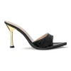 Open Pointed Toe Ankle-strapless High-heeled Sandals>MICAS Online