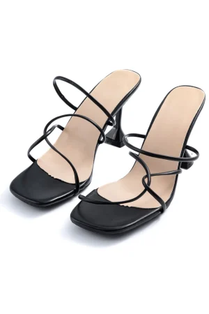Open Toe Ankle-strapless High Heels>MICAS Clearance