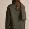 Padded Button Puffer With Scarf>MICAS Clearance