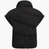 Padded Cap-Sleeve Zip Vest>MICAS New