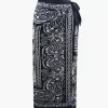 Paisley Print Knot Side Midi Skirt>MICAS Clearance