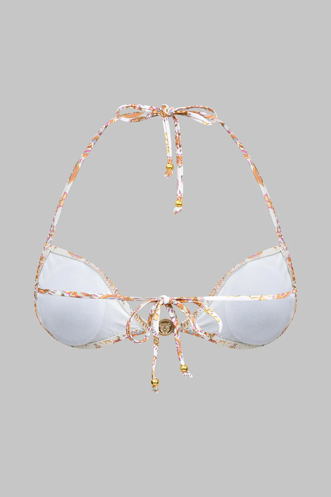 Paisley Print Tie-Up Bikini Set>MICAS New