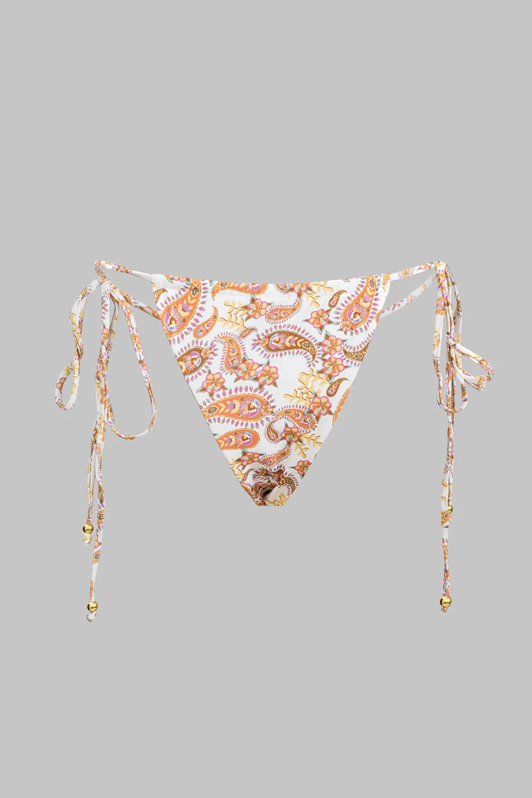 Paisley Print Tie-Up Bikini Set>MICAS New