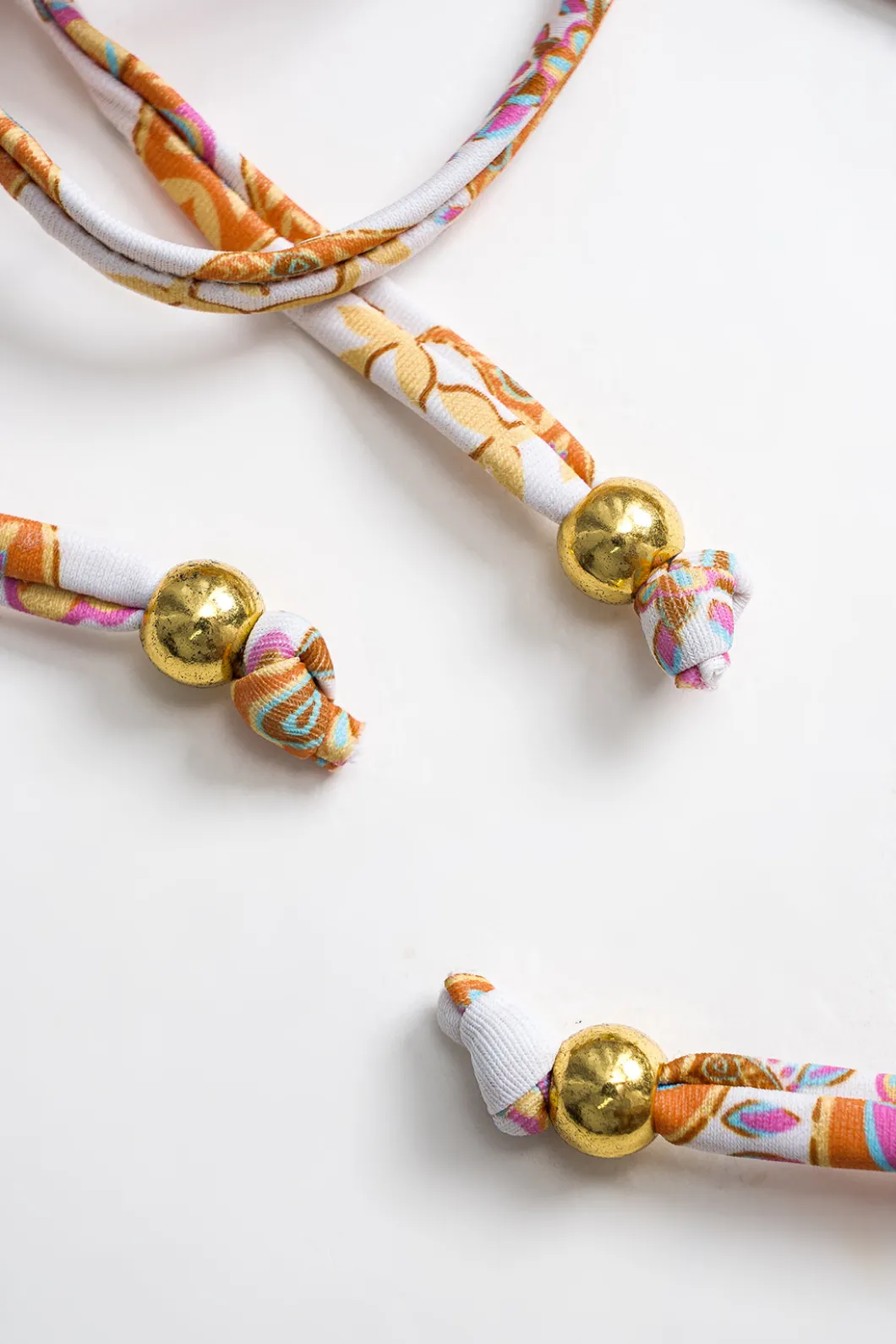 Paisley Print Tie-Up Bikini Set>MICAS New