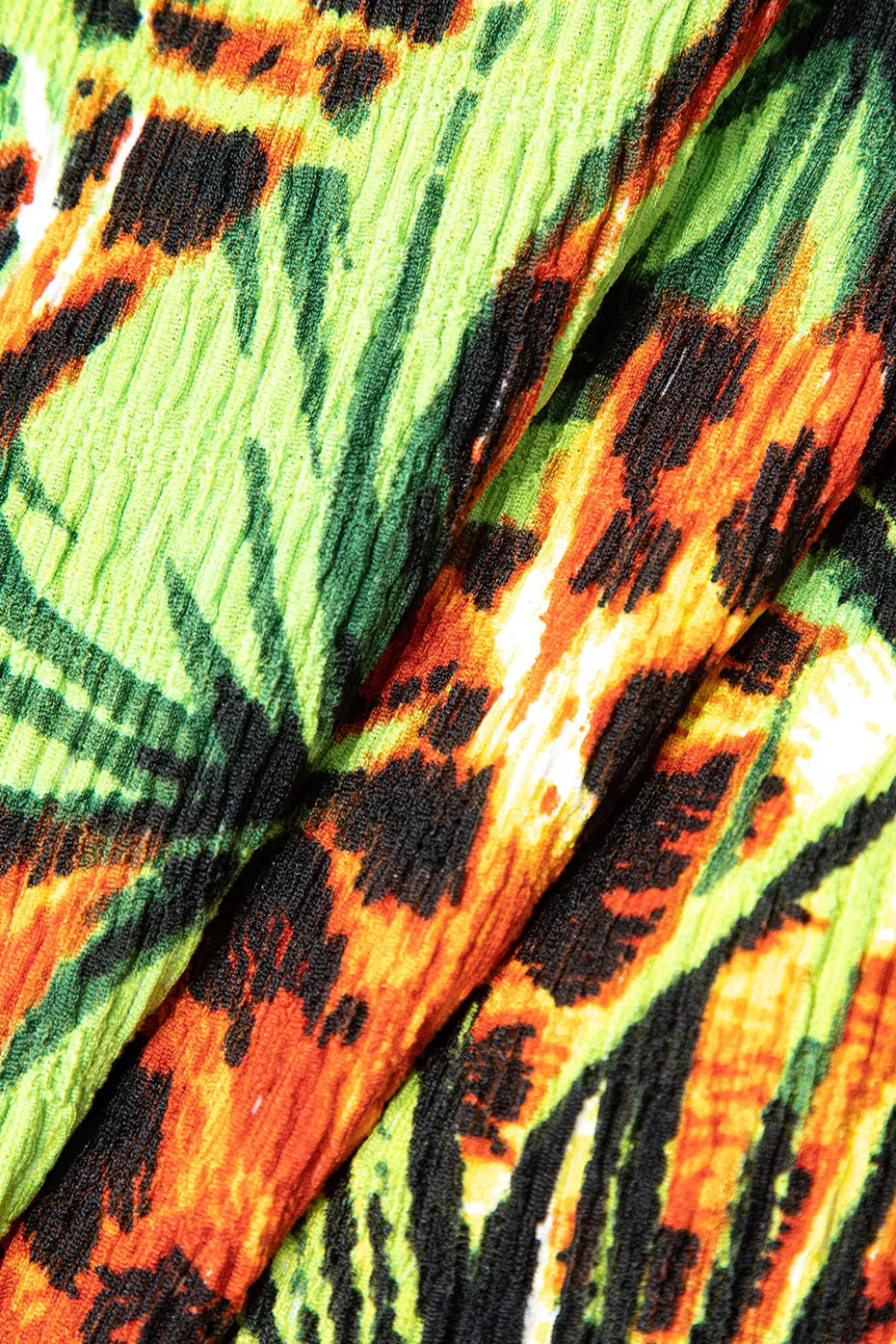 Palm Leaf Print Fringe Knot Mini Skirt>MICAS Sale