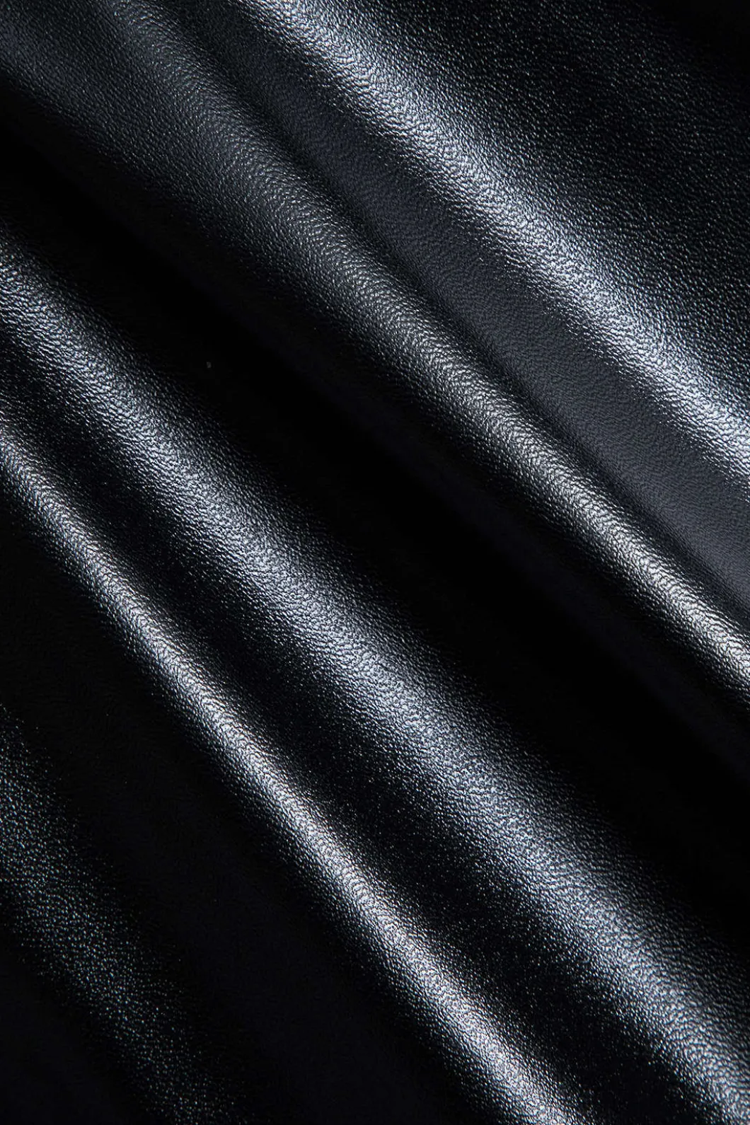 Patchwork Faux Leather Long Sleeve Bodysuit>MICAS Sale