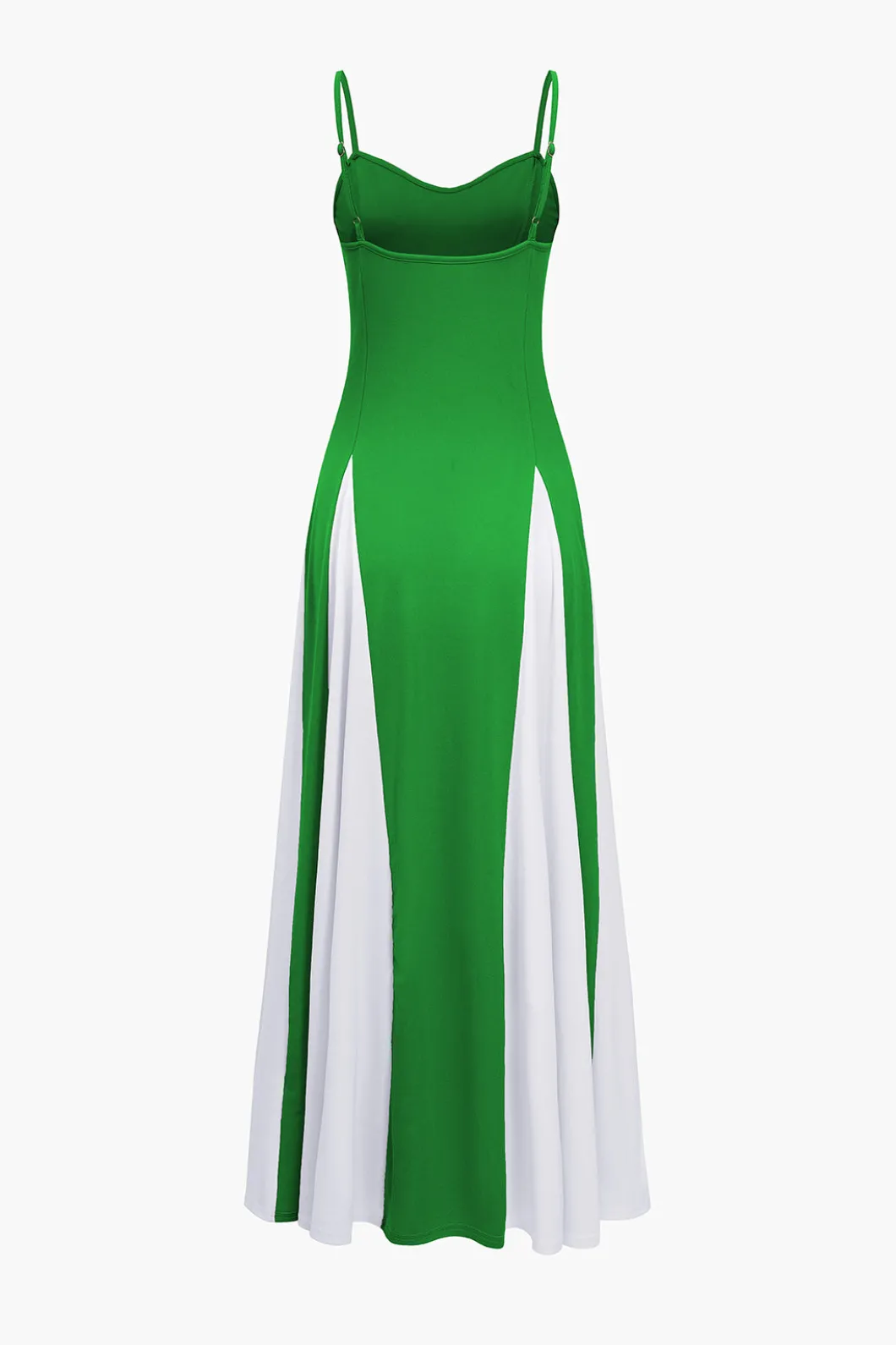 Patchwork Spaghetti Strap Maxi Dress>MICAS Online