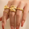 4pc Metal Ring Set>MICAS Sale