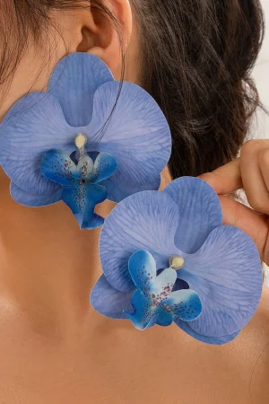 Phalaenopsis Orchid Flower Earrings>MICAS Fashion