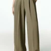 Pleated Asymmetrical Wide Leg Trousers>MICAS Outlet