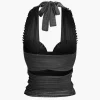 Pleated Mesh Halter Tank Top>MICAS Sale