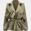 Pleated Ruffle Tie-Up Jacket>MICAS Sale