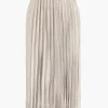 Pleated Satin Skirt>MICAS Discount