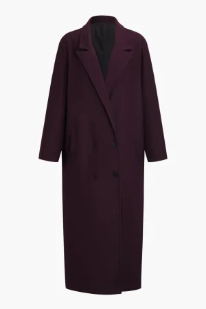 Pocketed Button Notched Lapel Coat>MICAS Discount