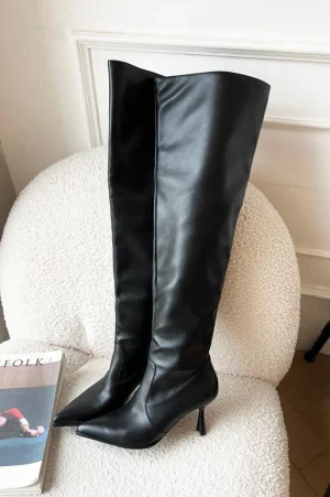 Pointed Toe Stiletto Knee High Boots>MICAS Discount