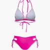 Print T-shirt And Tie Halter Bikini Set>MICAS Online