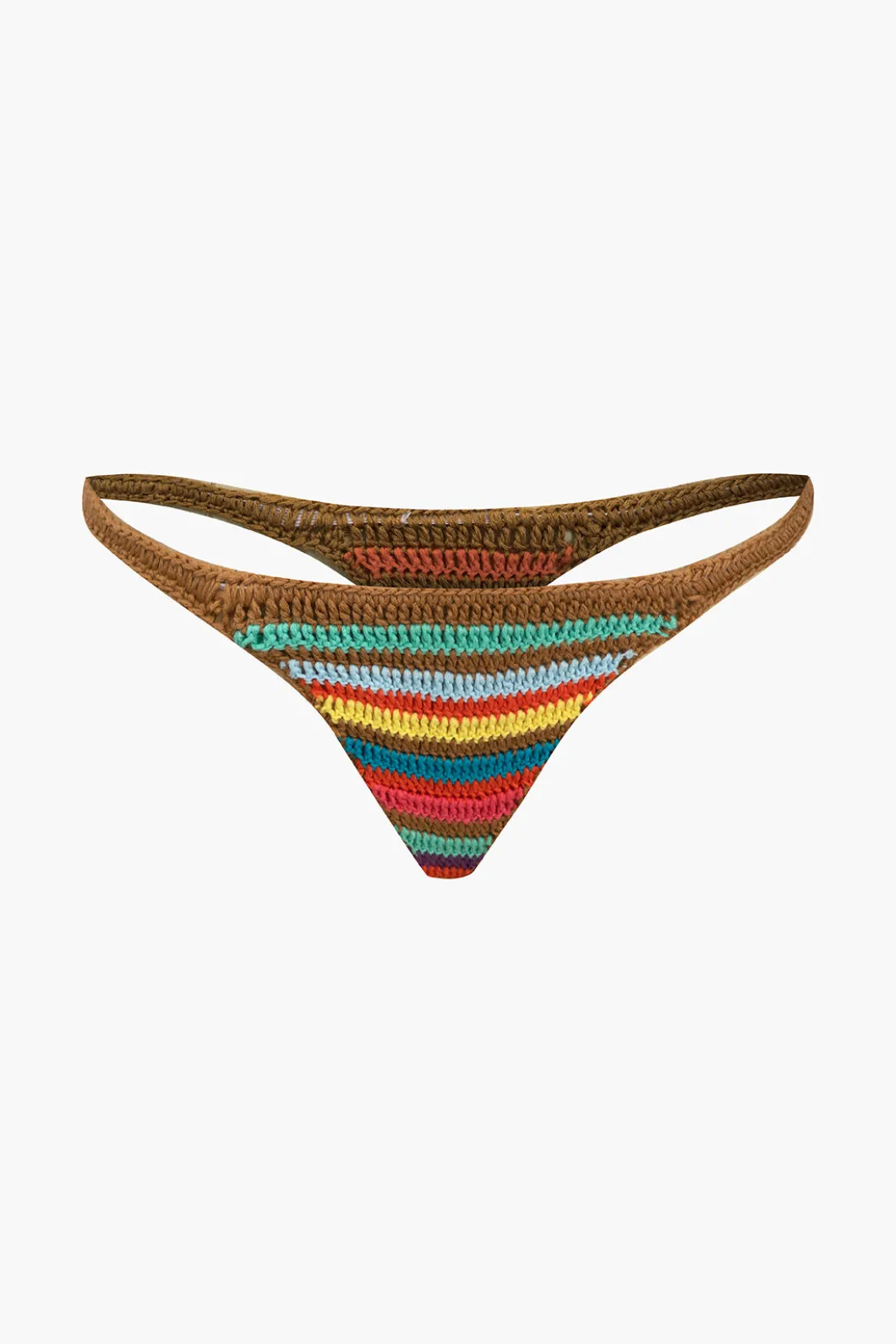 Rainbow Stripe Crochet Bikini Set>MICAS Discount