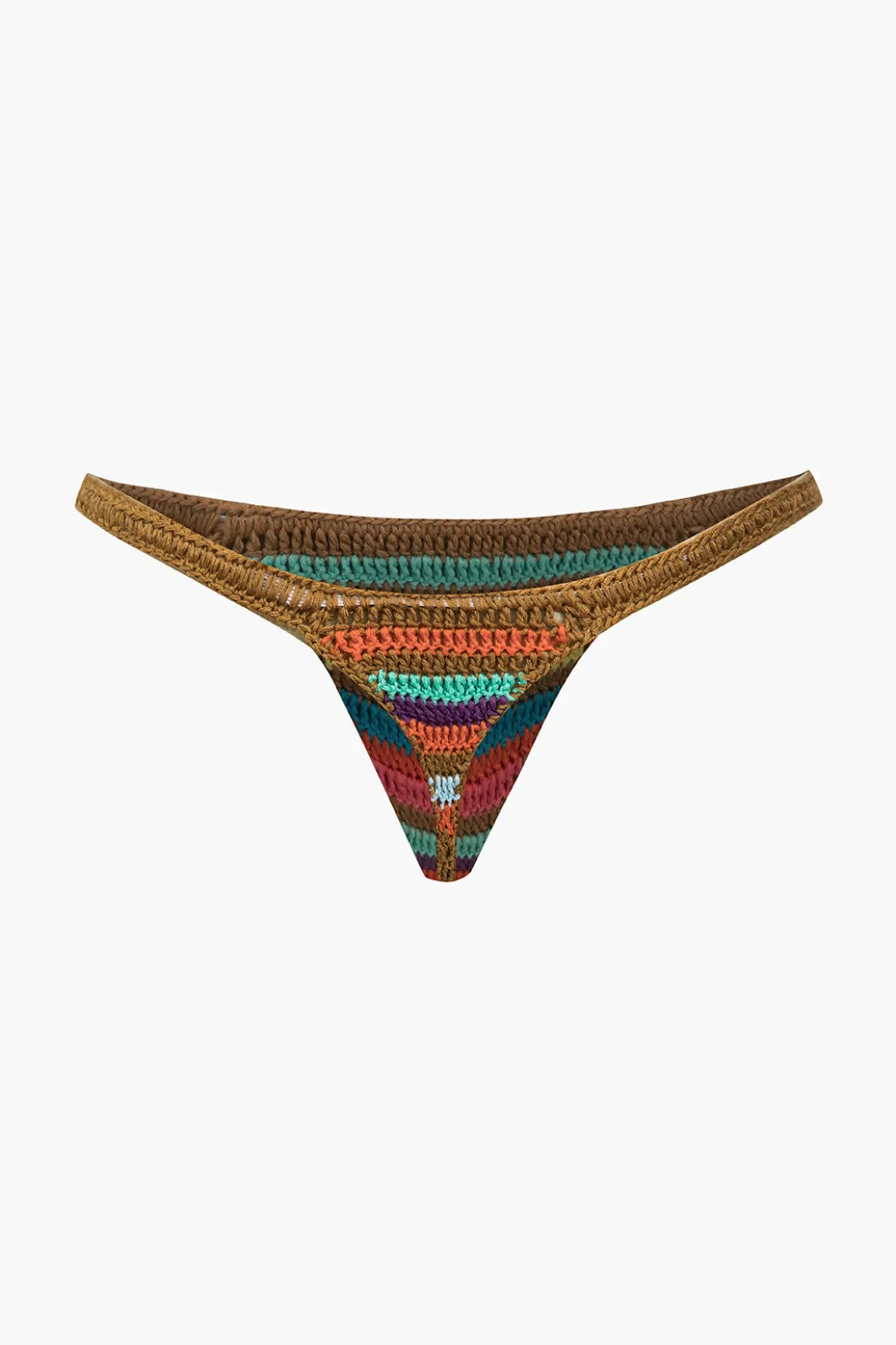 Rainbow Stripe Crochet Bikini Set>MICAS Discount