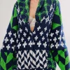 Retro Pattern Knit Button Cardigan>MICAS Fashion