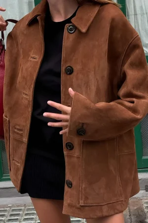 Retro Print Button Pocket Jacket>MICAS Best