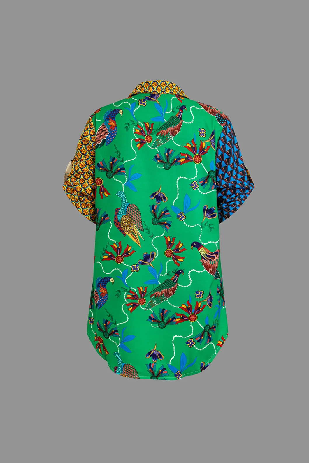 Retro Print Shirt and Pants Set>MICAS New