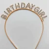 Rhinestone 'Birthday Girl' Tiara Headband>MICAS Fashion