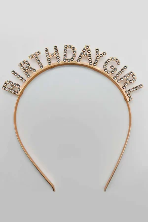 Rhinestone 'Birthday Girl' Tiara Headband>MICAS Fashion