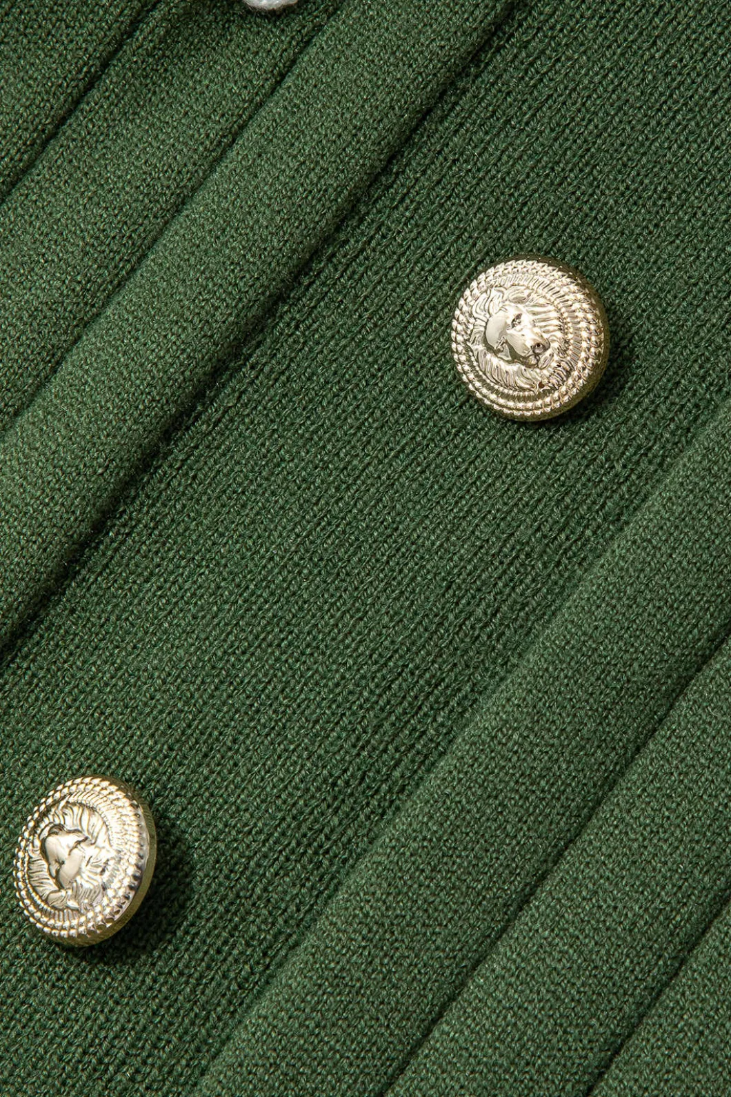 Ribbed Knit V-neck Midi Dress>MICAS New