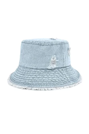 Ripped Frayed Denim Bucket Hat>MICAS Discount