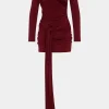 Ruched Cut Out Long Sleeve Mini Dress>MICAS Discount