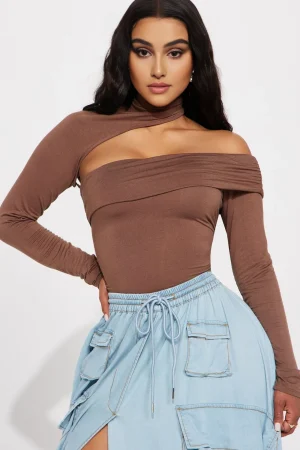 Ruched Cut Out Long-Sleeve Top>MICAS Fashion