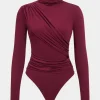 Ruched Long Sleeve Bodysuit>MICAS New
