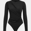 Ruched Long Sleeve Bodysuit>MICAS New