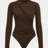 Ruched Long Sleeve Bodysuit>MICAS New