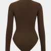 Ruched Long Sleeve Bodysuit>MICAS New
